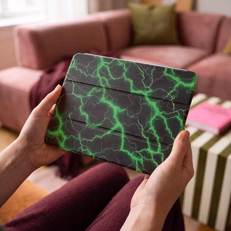 iPad hoes - Gaming - Bliksemflitsen - Groen - Energie — 4