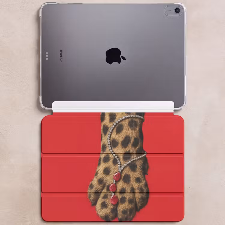 iPad hoes - Poot - Luipaard - Ketting - Edelstenen — 6