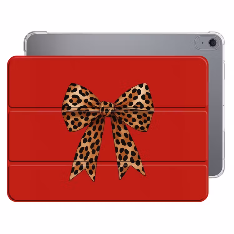iPad hoes - Strik - Sierlijk - Panter - Rood — 1