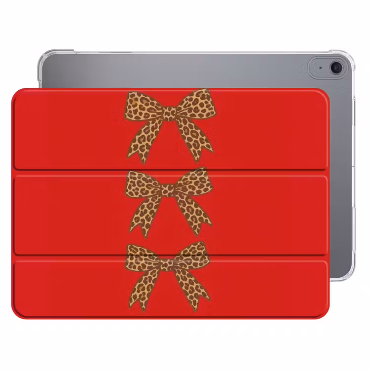 iPad hoes - Strikken - Panterprint - Rood — 1