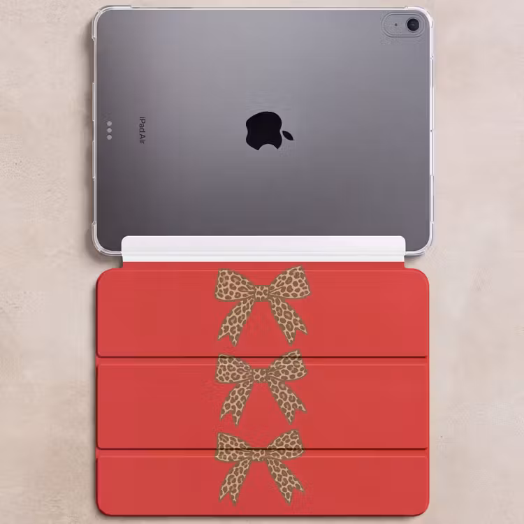 iPad hoes - Strikken - Panterprint - Rood — 6