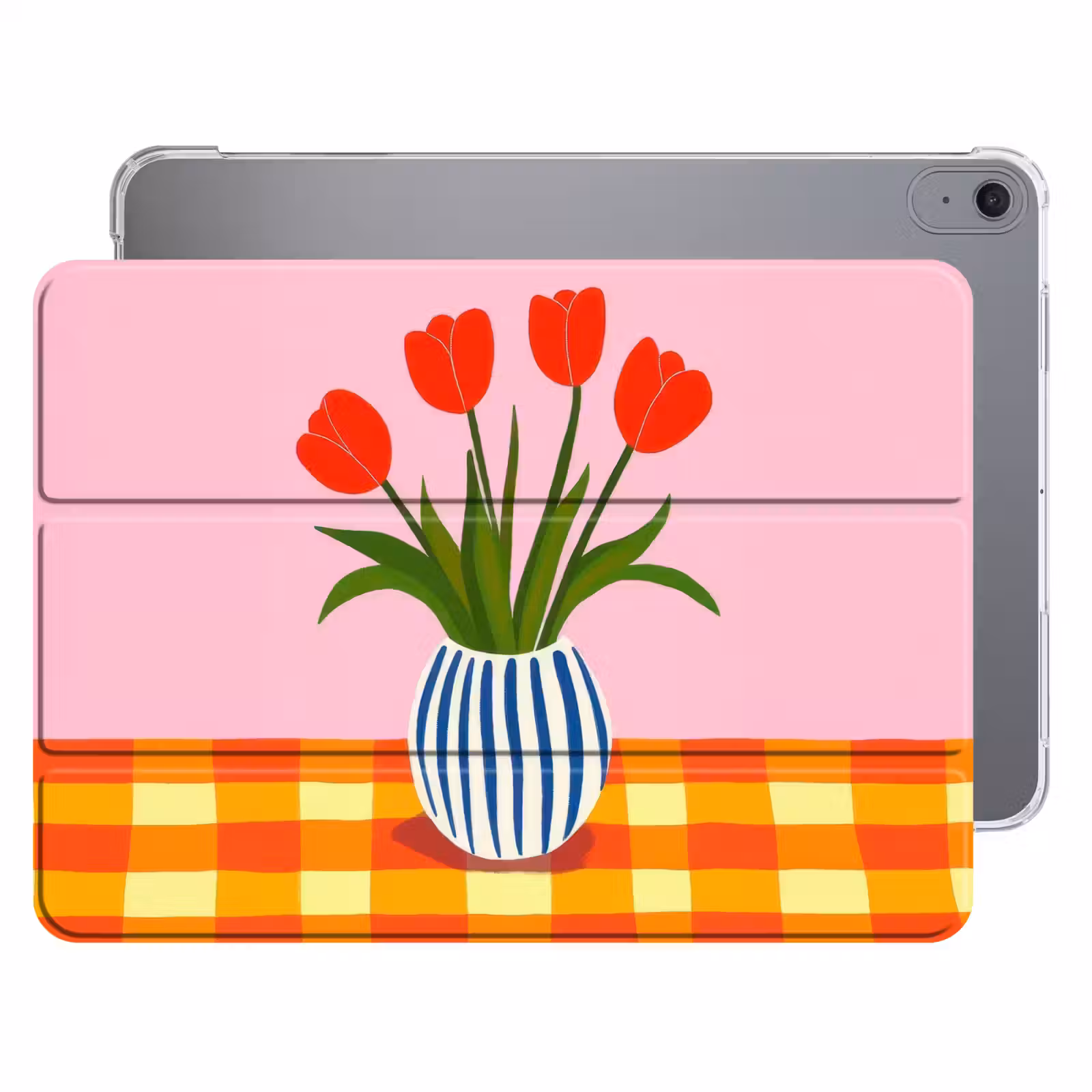 iPad hoes - Tulpen - Roze - Vaas — 1