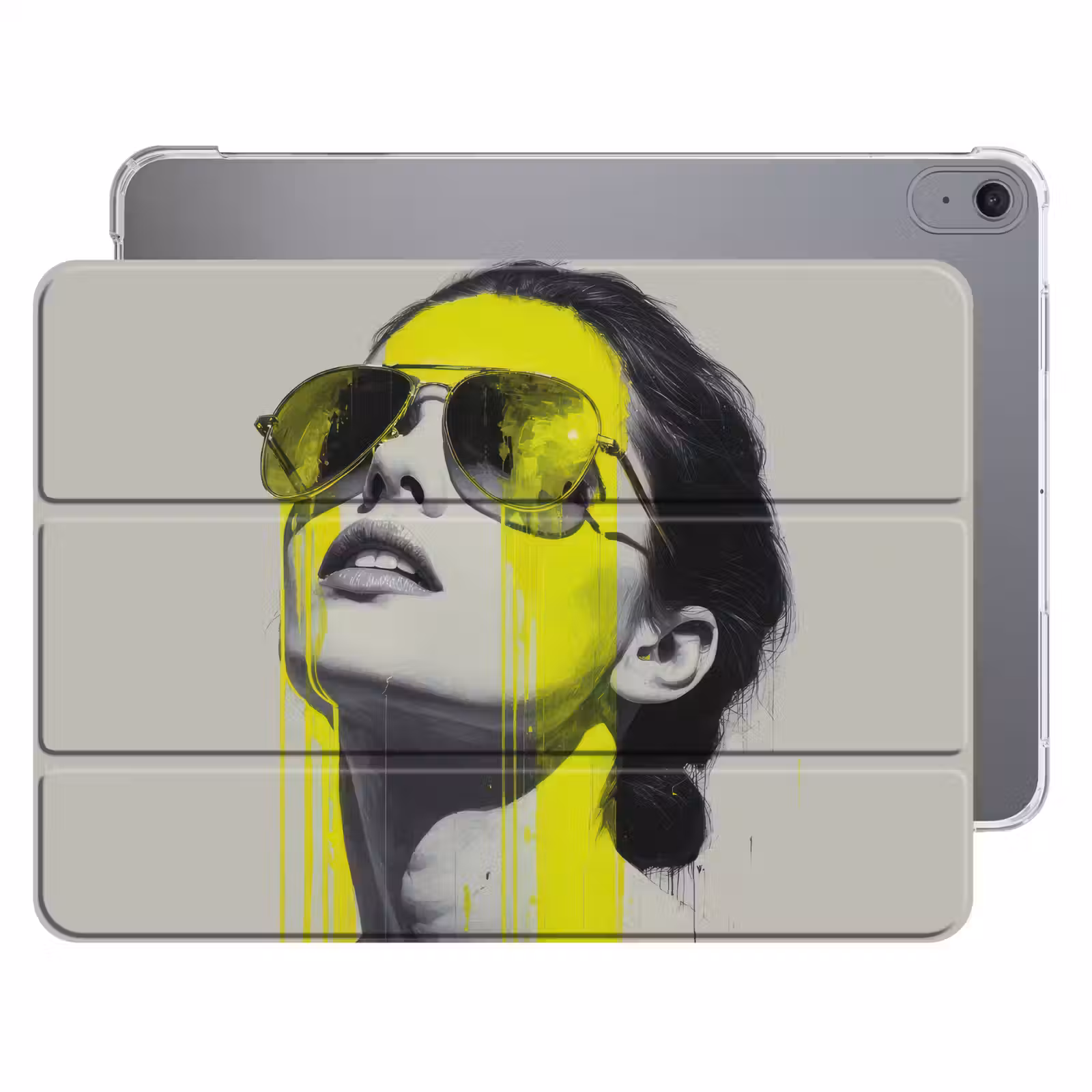 iPad hoes - Vrouw - Bril - Verf — 1