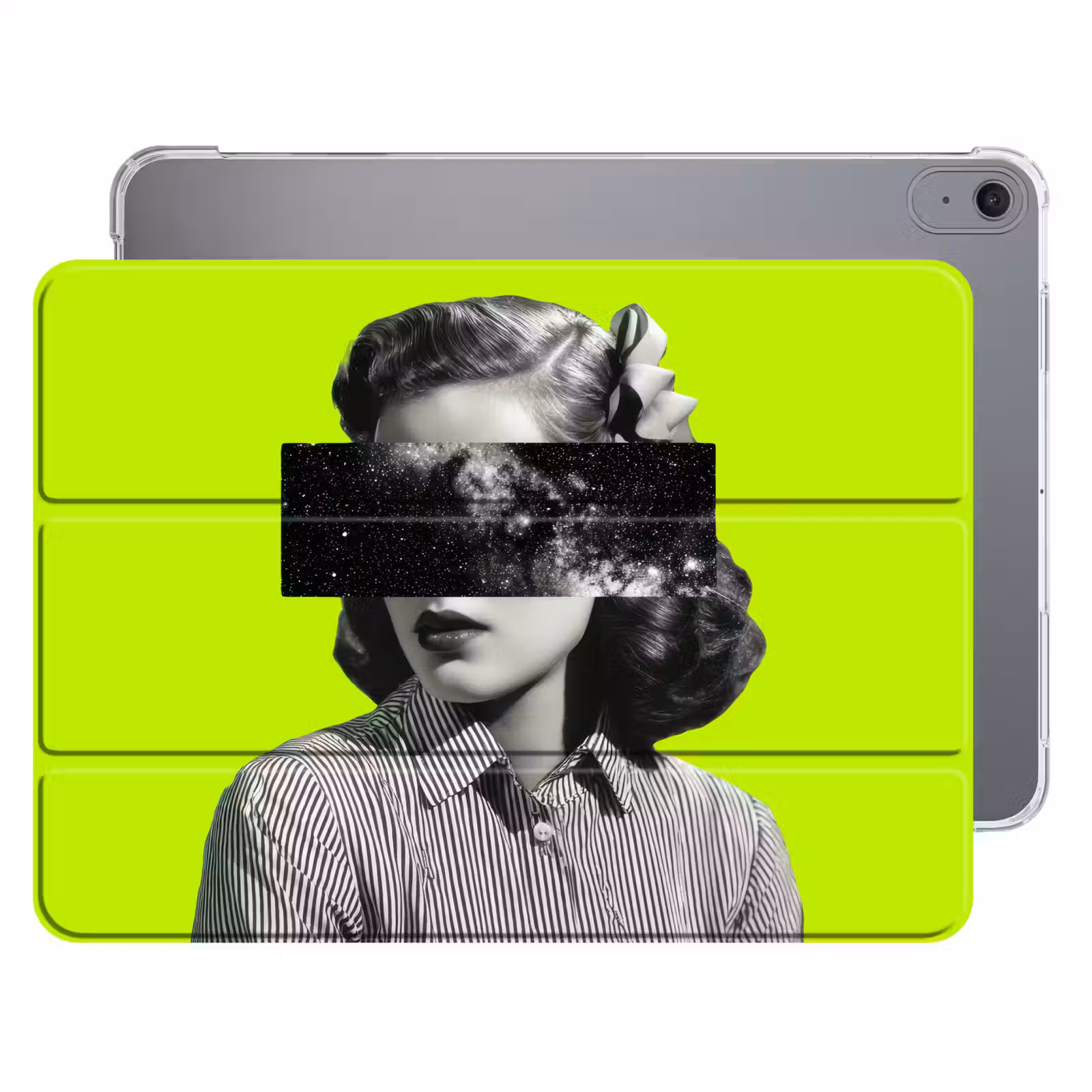 iPad hoes - Vrouw - Sterrenhemel - Groen — 1