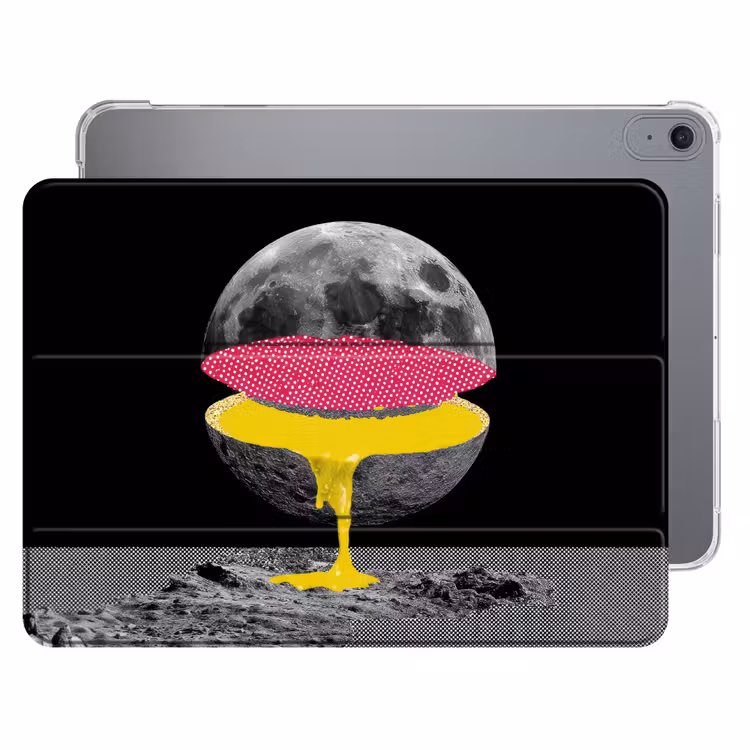 iPad hoes - Maan - Geel - Roze - Zwart — 1