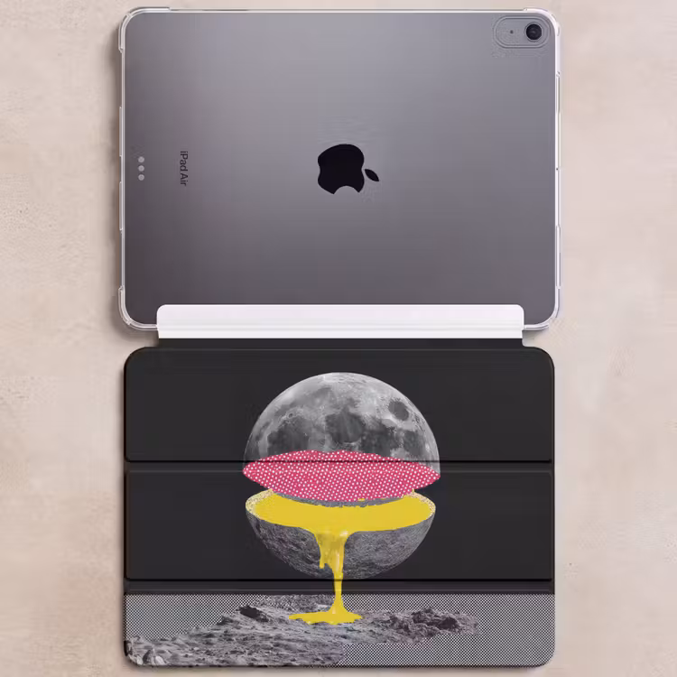 iPad hoes - Maan - Geel - Roze - Zwart — 6