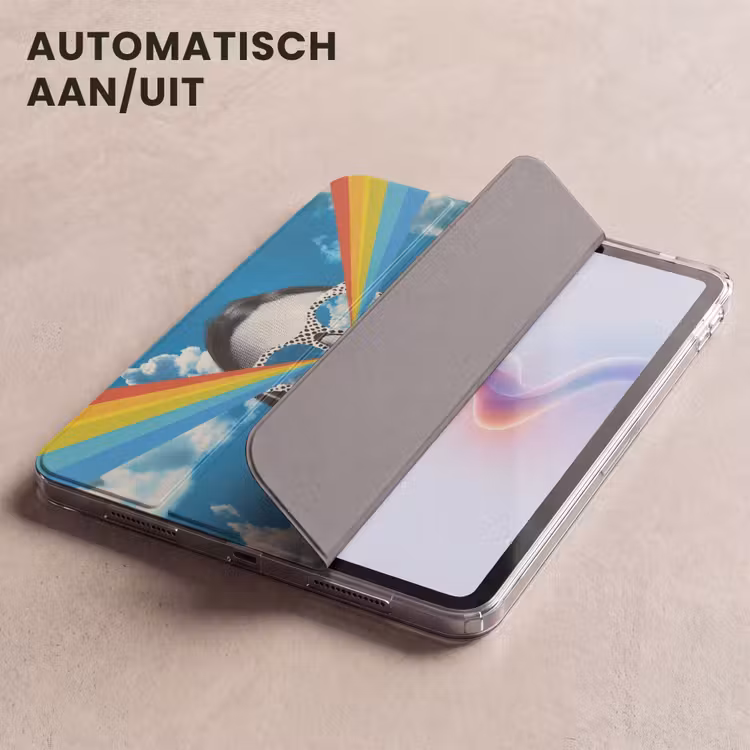 iPad hoes - Vrouw - Bril - Regenboog - Wolken — 5