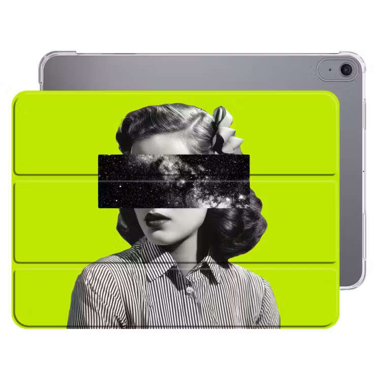 iPad hoes - Vrouw - Sterrenhemel - Groen — 1