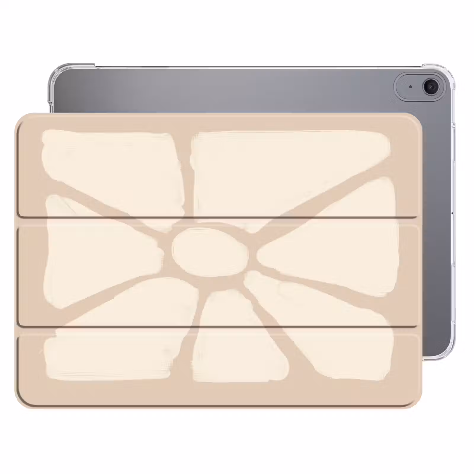 iPad hoes - Bloemen - Pastel - Beige - Kunst — 1