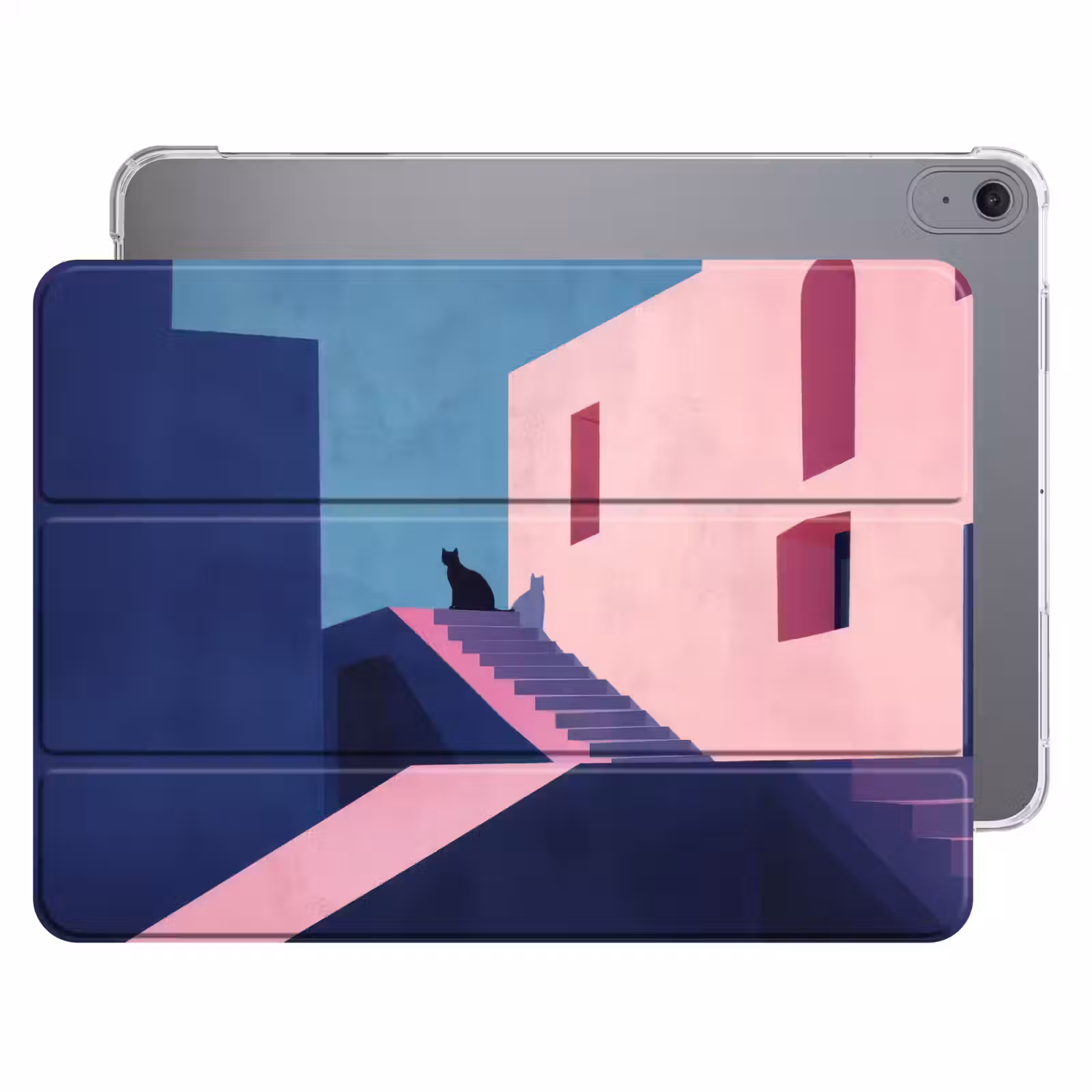 iPad hoes - Kat - Trap - Gebouwen - Schaduwcontrasten — 1