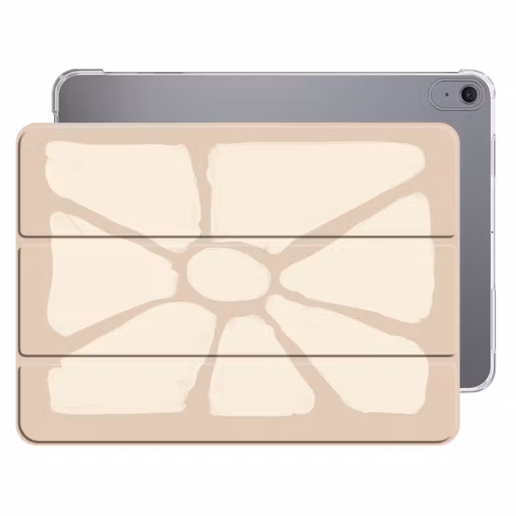 iPad hoes - Bloemen - Pastel - Beige - Kunst — 1