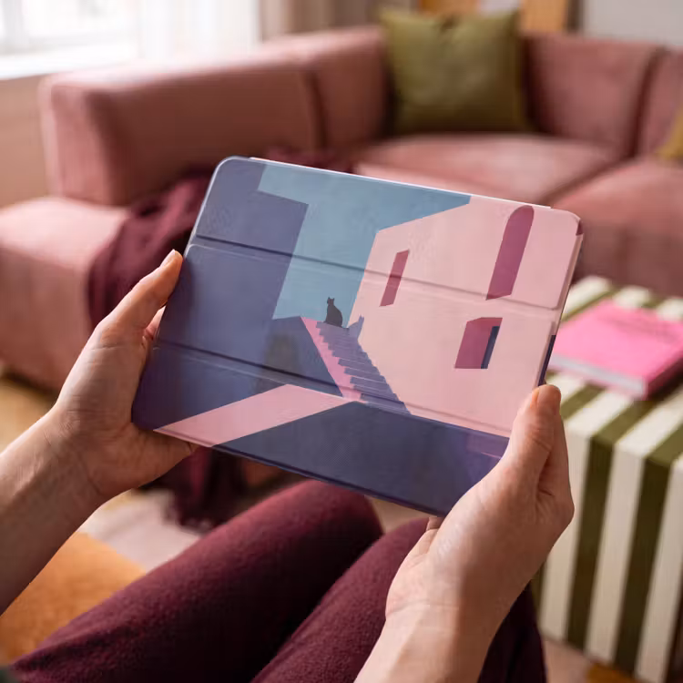 iPad hoes - Kat - Trap - Gebouwen - Schaduwcontrasten — 4