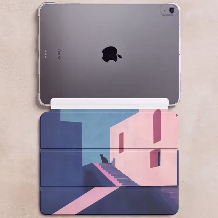 iPad hoes - Kat - Trap - Gebouwen - Schaduwcontrasten — 6