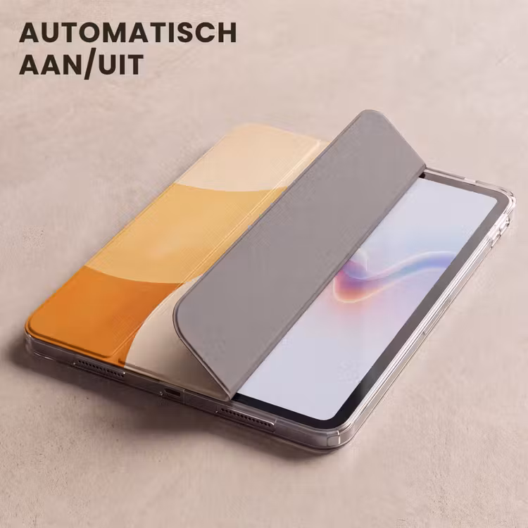iPad hoes - Abstract - Patroon - Modern - Beige - Oranje — 5