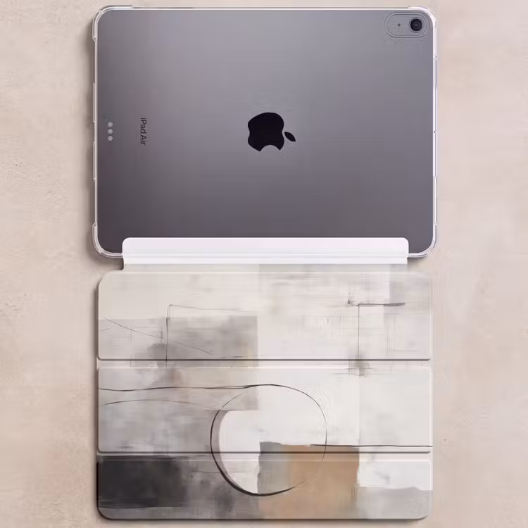 iPad hoes - Abstracte kunst - Industrieel - Wit - Grijs — 6