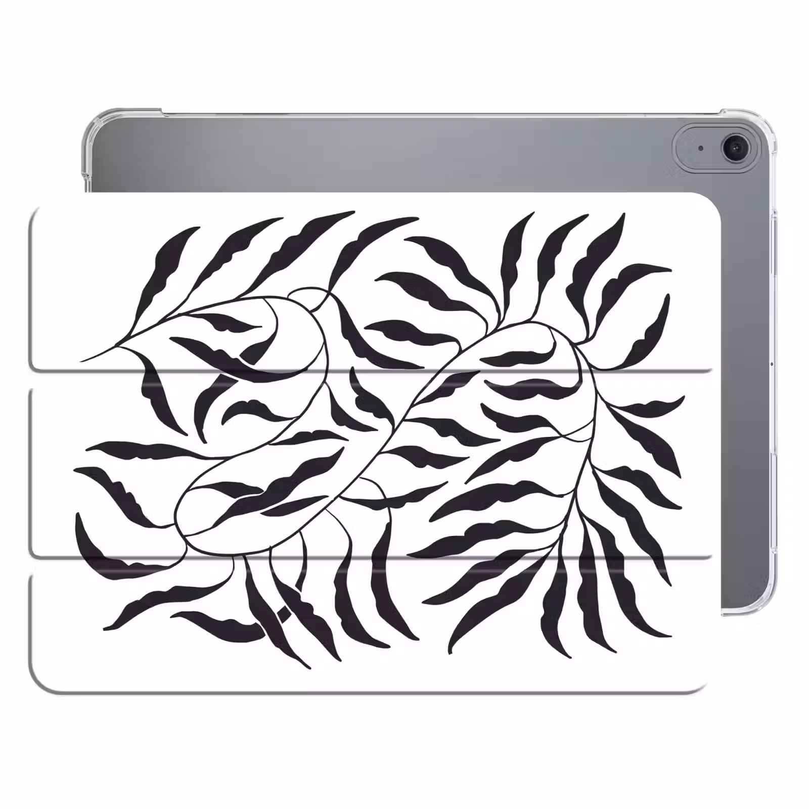 iPad hoes - Bladeren - Planten - Bohemian - Wit - Abstract — 1