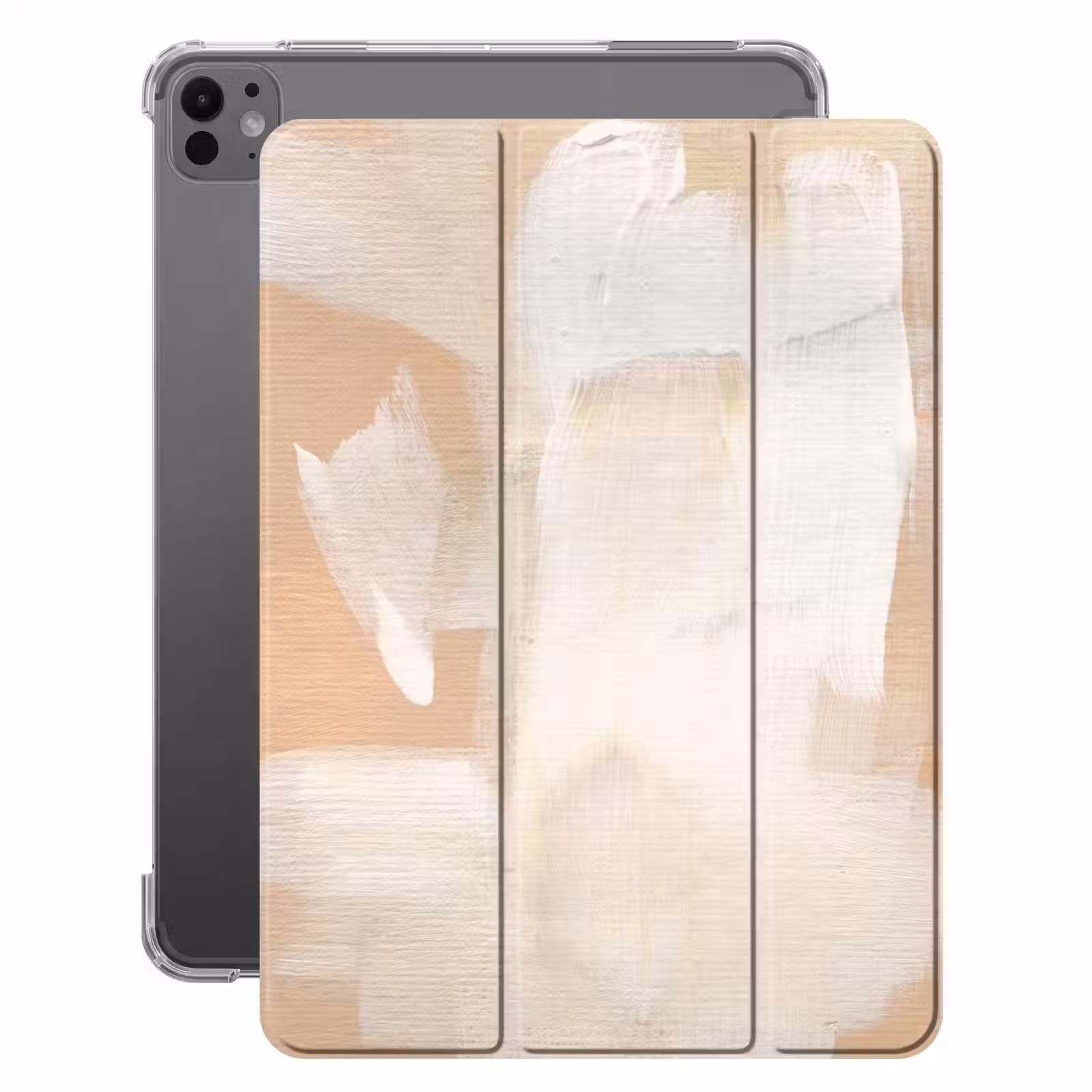 iPad hoes - Kunst - Wit - Beige - Modern — 1