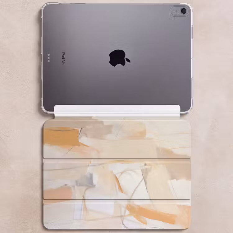 iPad hoes - Abstract - Beige - Oranje - Kunst - Modern — 6