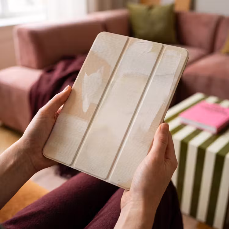 iPad hoes - Kunst - Wit - Beige - Modern — 4
