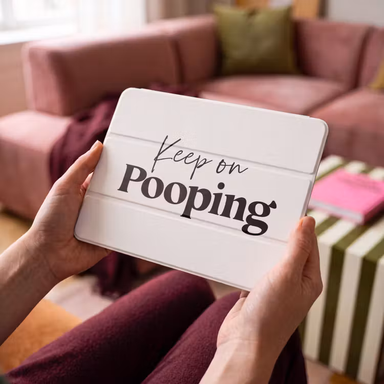 iPad hoes - Spreuken - Keep on pooping - Wit - Quotes — 4