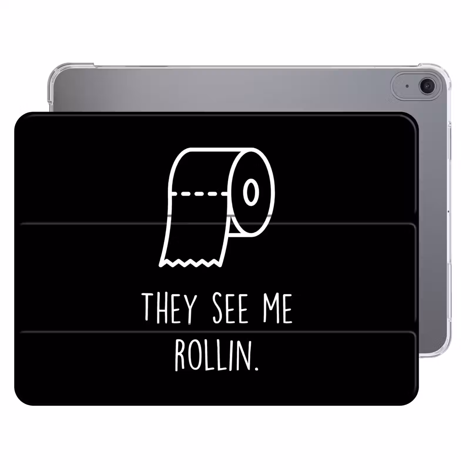 iPad hoes - Quotes - WC papier - They see me rollin - Zwart - Spreuken — 1