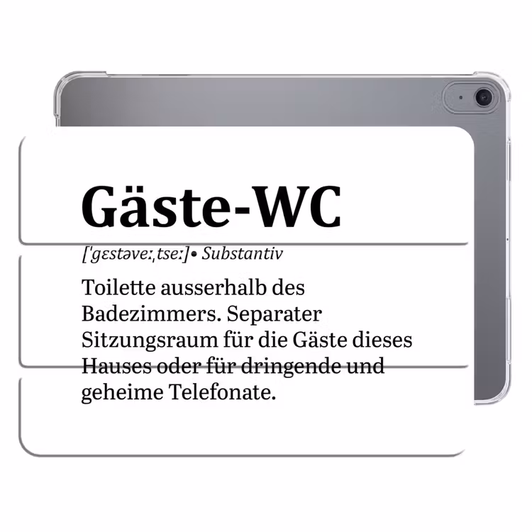 iPad hoes - Quote - Definitie - Gäste-wc - Wit — 1