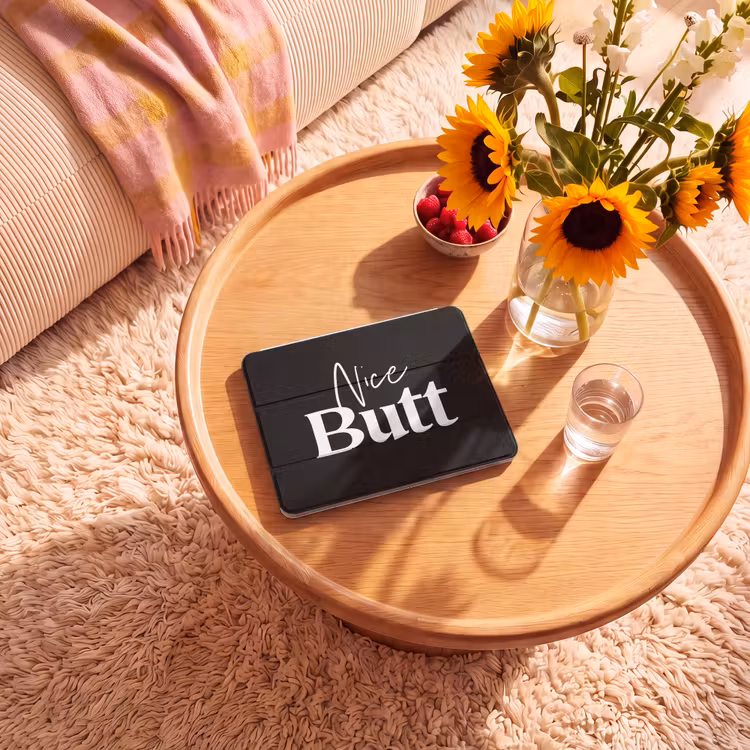 iPad hoes - Quotes - Nice butt - Zwart - Spreuken — 2
