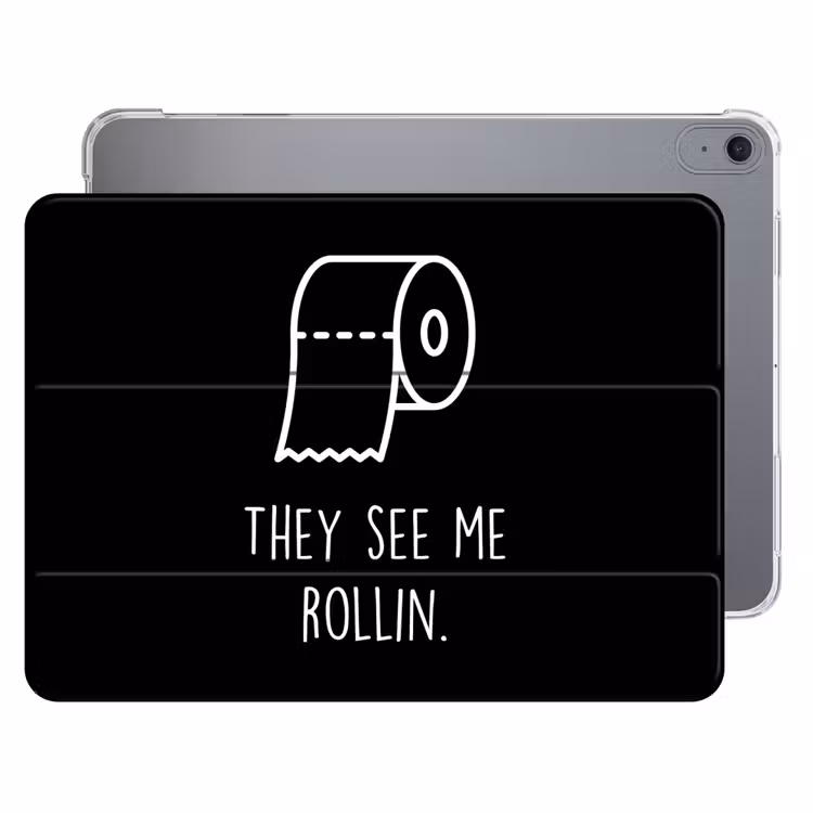 iPad hoes - Quotes - WC papier - They see me rollin - Zwart - Spreuken — 1