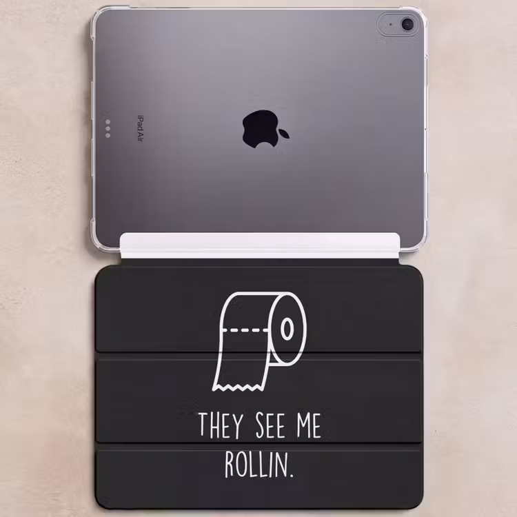 iPad hoes - Quotes - WC papier - They see me rollin - Zwart - Spreuken — 6