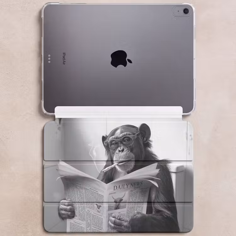 iPad hoes - Chimpansee - Aap - Krant - WC - Humor — 6