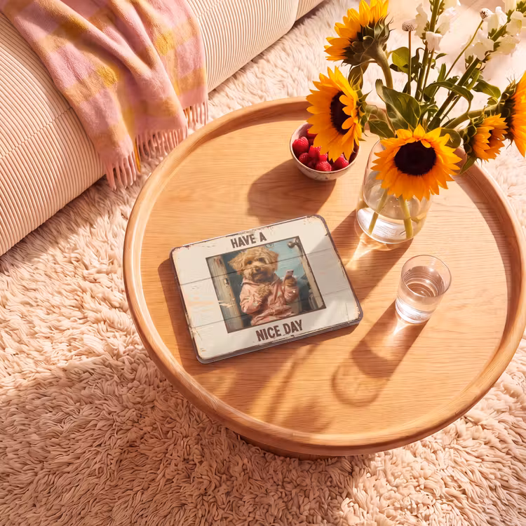 iPad hoes - Quotes - Hond - Have a nice day - Vintage - Spreuk — 2