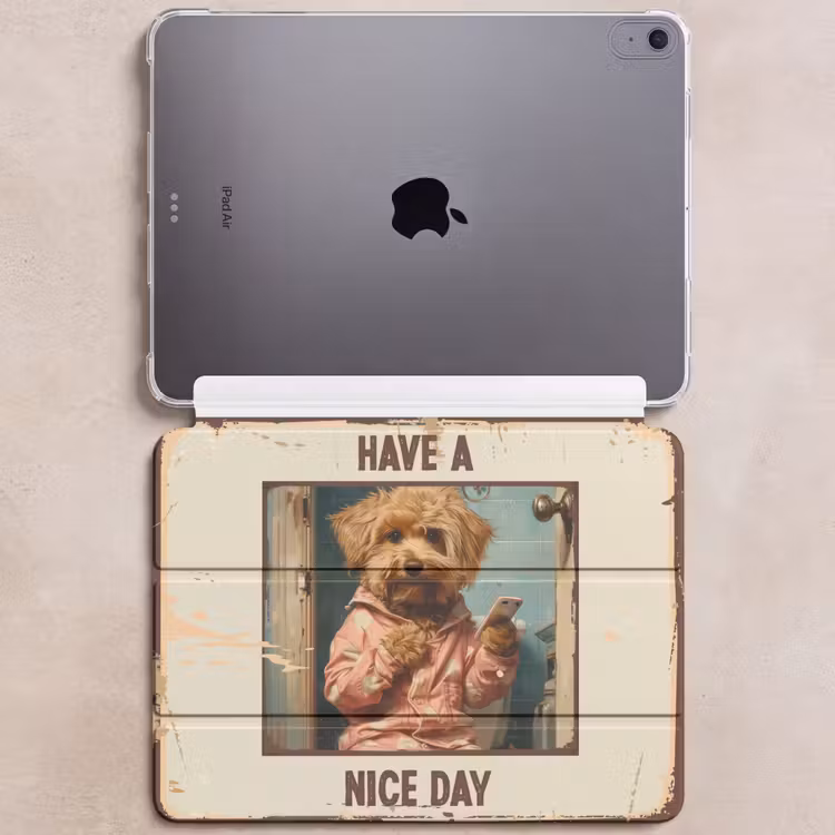 iPad hoes - Quotes - Hond - Have a nice day - Vintage - Spreuk — 6