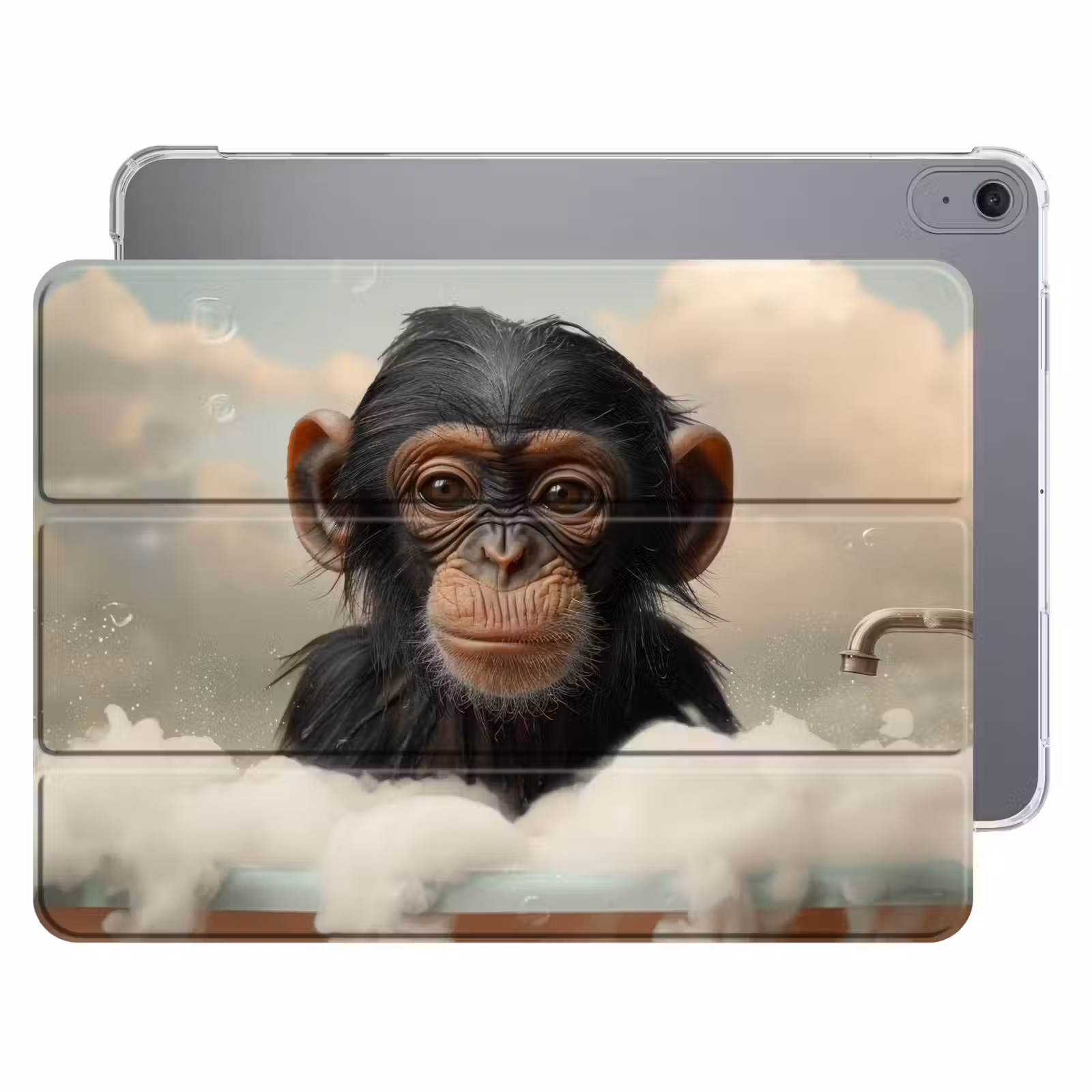 iPad hoes - Aap - Dieren - Bad - Schuim — 1