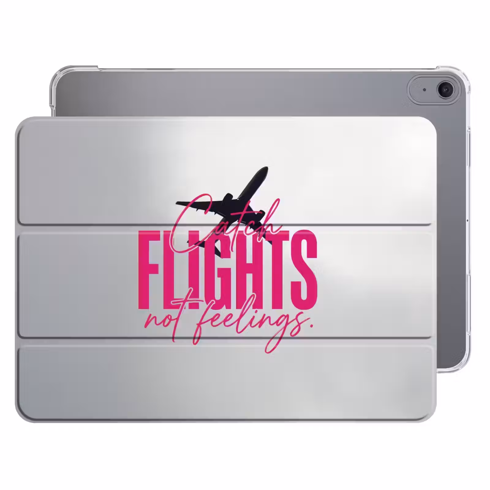 iPad hoes - Catch flights not feelings - Vliegtuig - Roze — 1