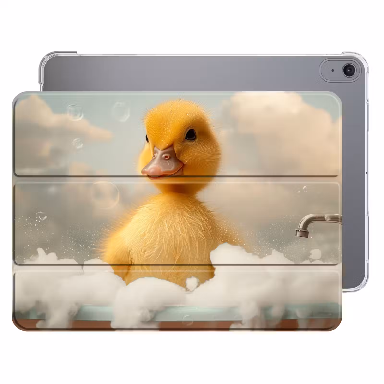 iPad hoes - Kuiken - Eend - Bad - Schuim - Dieren — 1