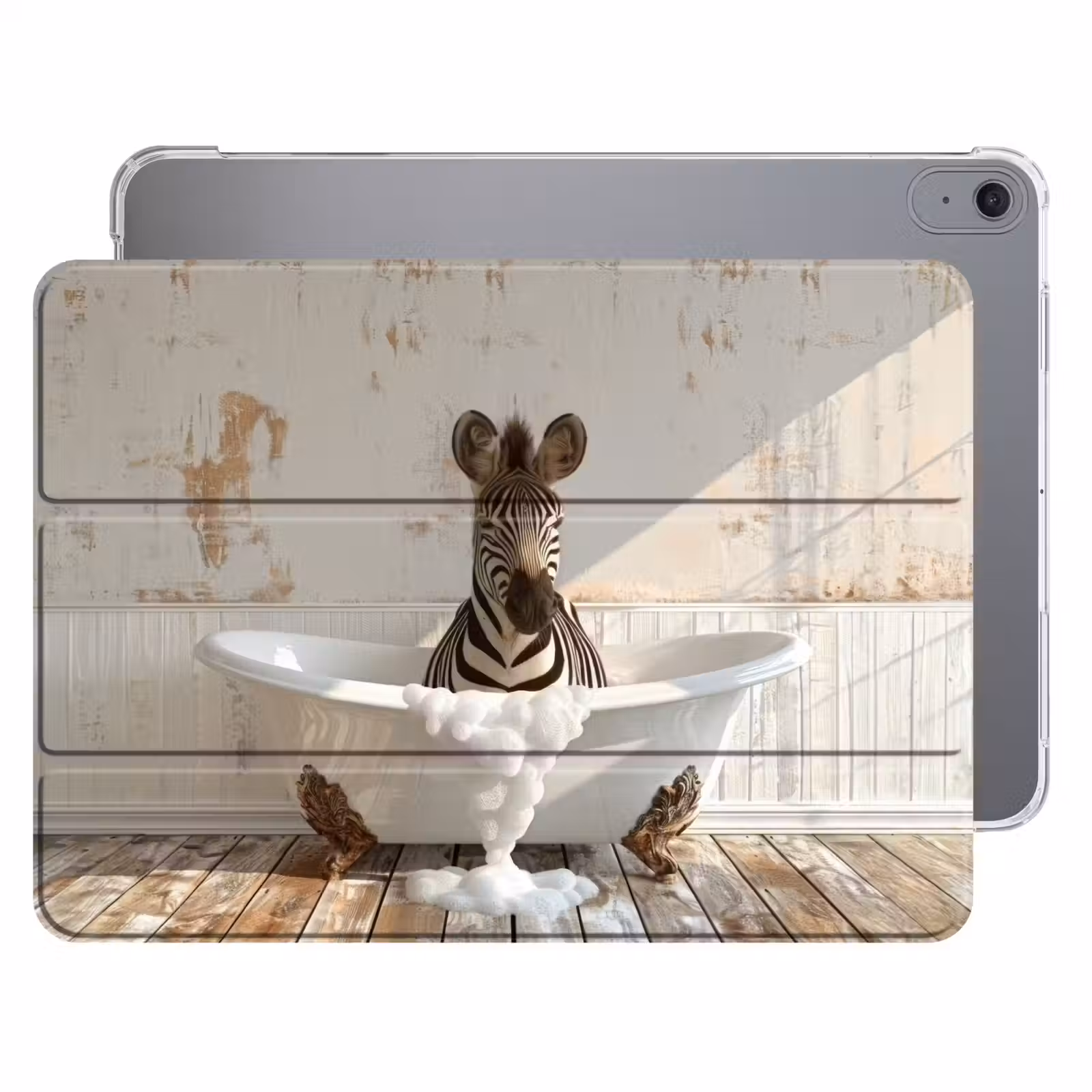 iPad hoes - Vintage - Zebra - Wilde dieren - Badkuip — 1