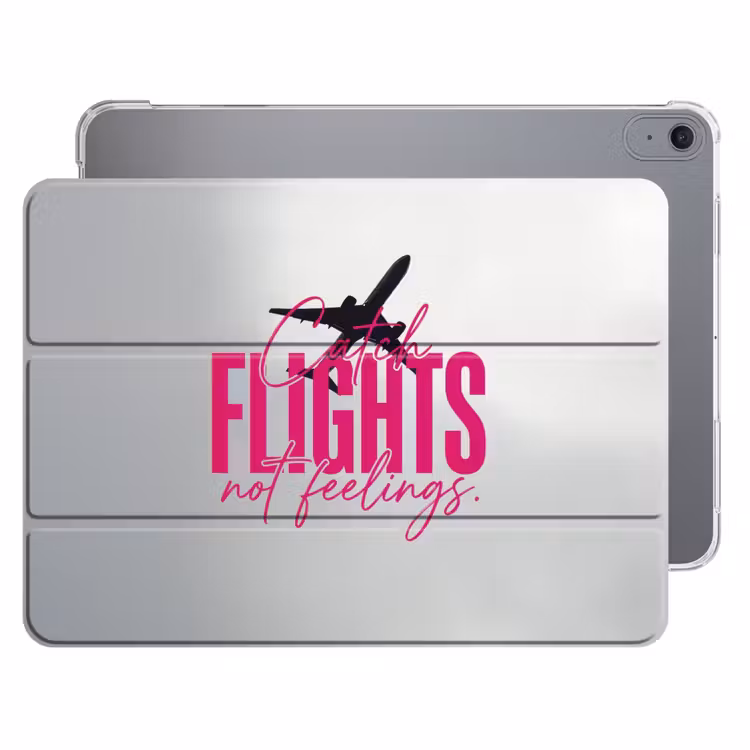 iPad hoes - Catch flights not feelings - Vliegtuig - Roze — 1