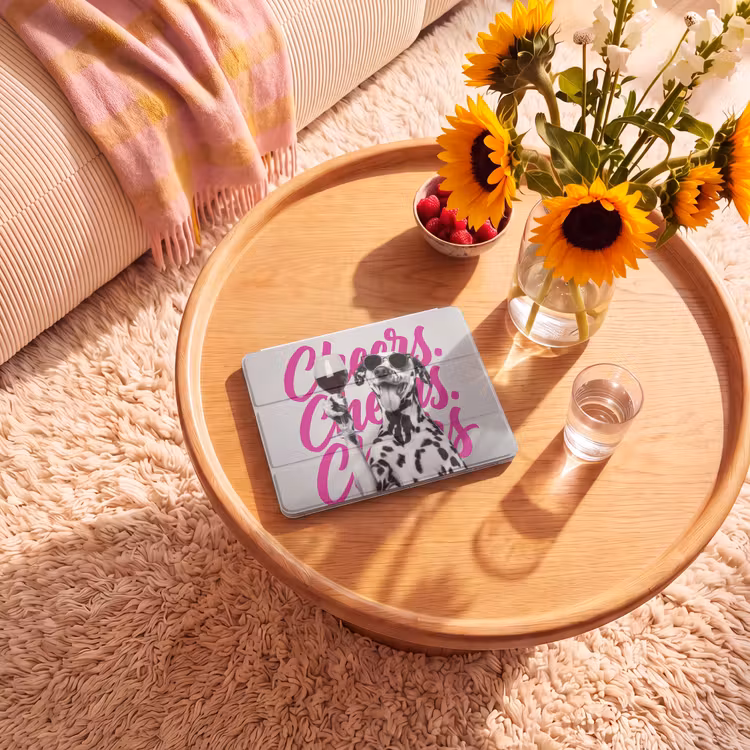 iPad hoes - Cheers - Hond - Roze - Wijn — 2