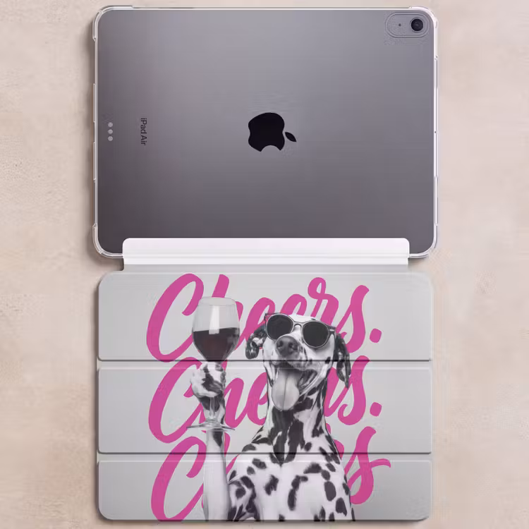 iPad hoes - Cheers - Hond - Roze - Wijn — 6