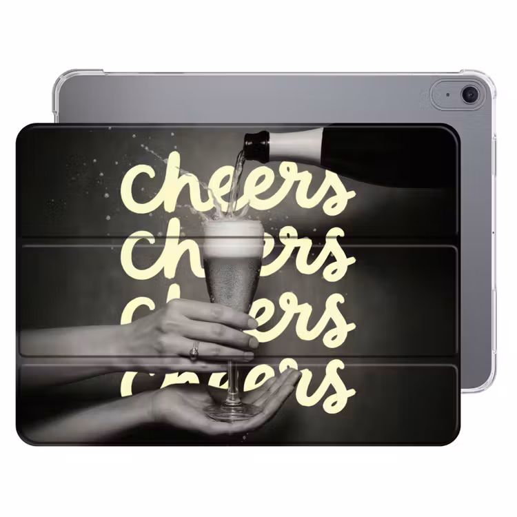 iPad hoes - Cheers - Wijn - Zwart - Wit — 1