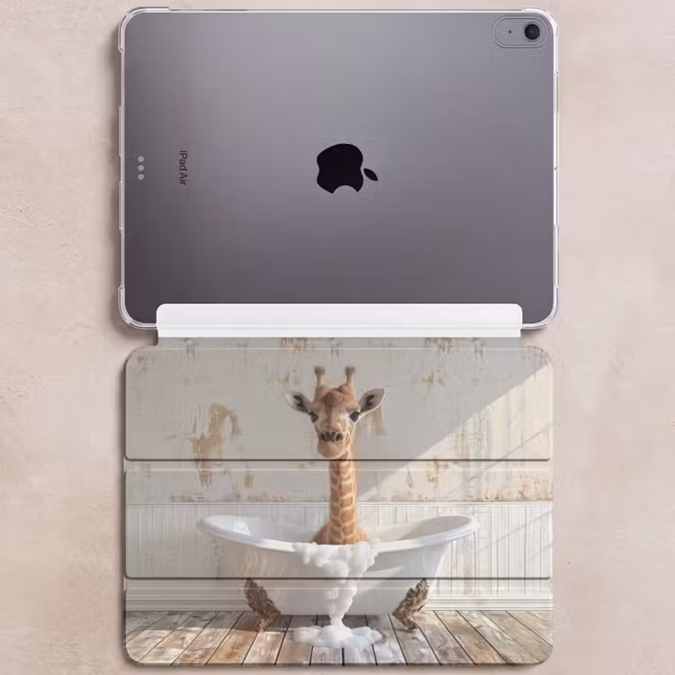 iPad hoes - Giraf - Badkuip - Vintage - Dieren — 6