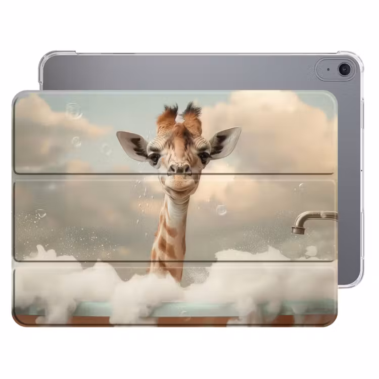 iPad hoes - Giraffe - Wilde dieren - Bad - Schuim — 1
