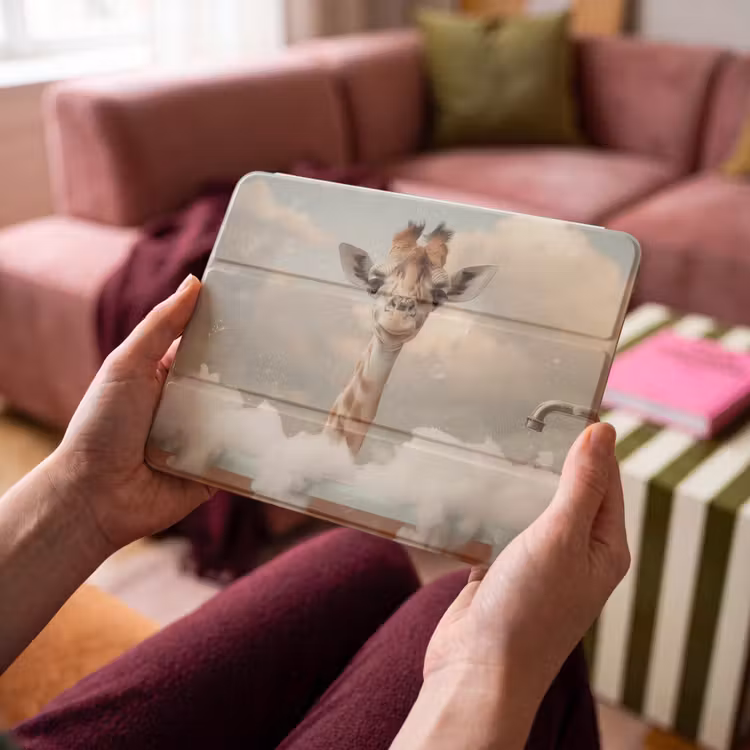 iPad hoes - Giraffe - Wilde dieren - Bad - Schuim — 4