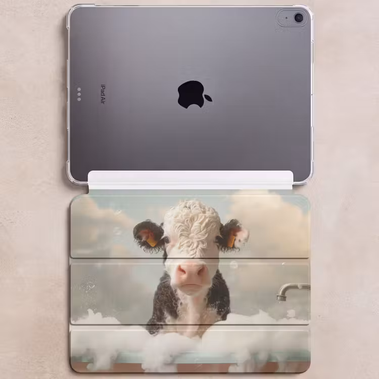 iPad hoes - Kalf - Koe - Bad - Schuim - Dieren — 6