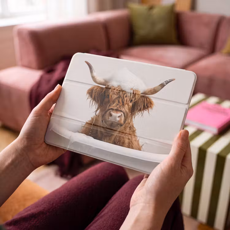 iPad hoes - Schotse Hooglander - Bad - Koe - Dieren - Schuim — 4