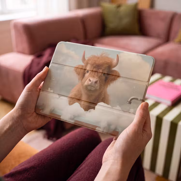iPad hoes - Schotse hooglander - Bad - Schuim - Koe — 4