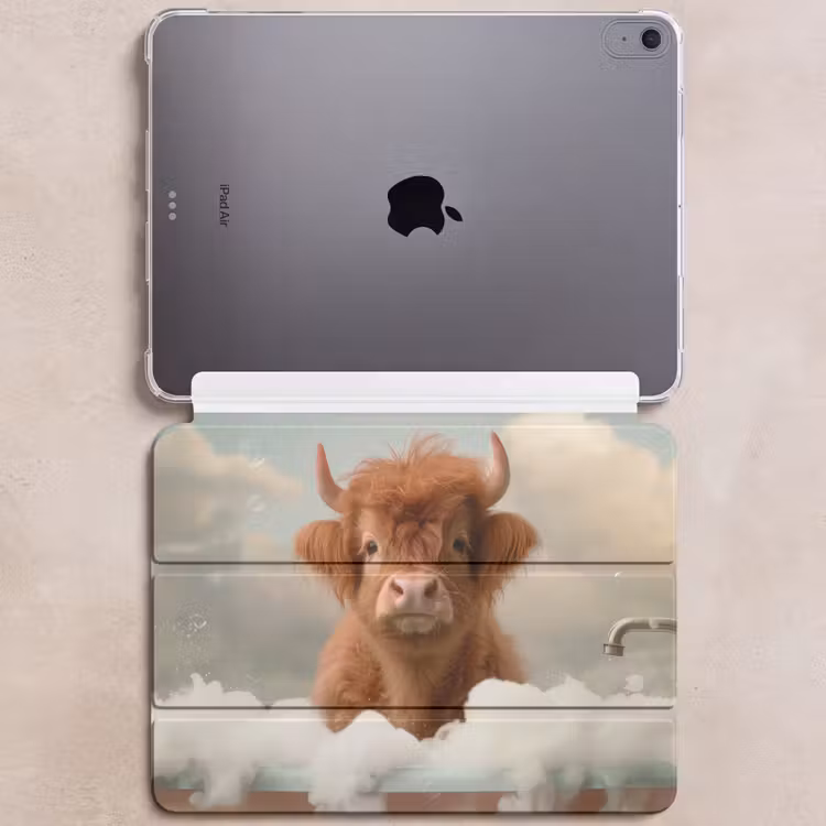 iPad hoes - Schotse hooglander - Bad - Schuim - Koe — 6