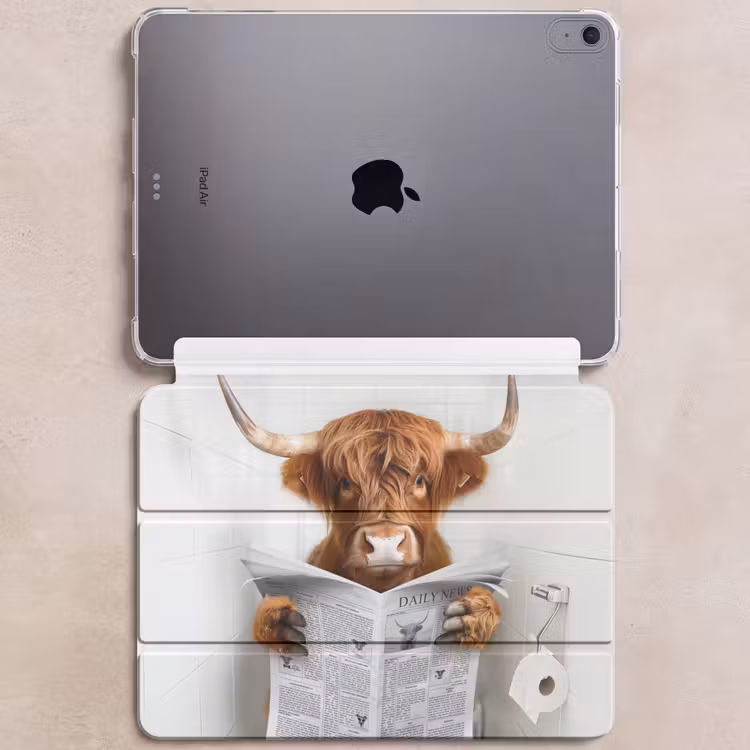 iPad hoes - Schotse Hooglander - Dier - Krant - Toilet — 6