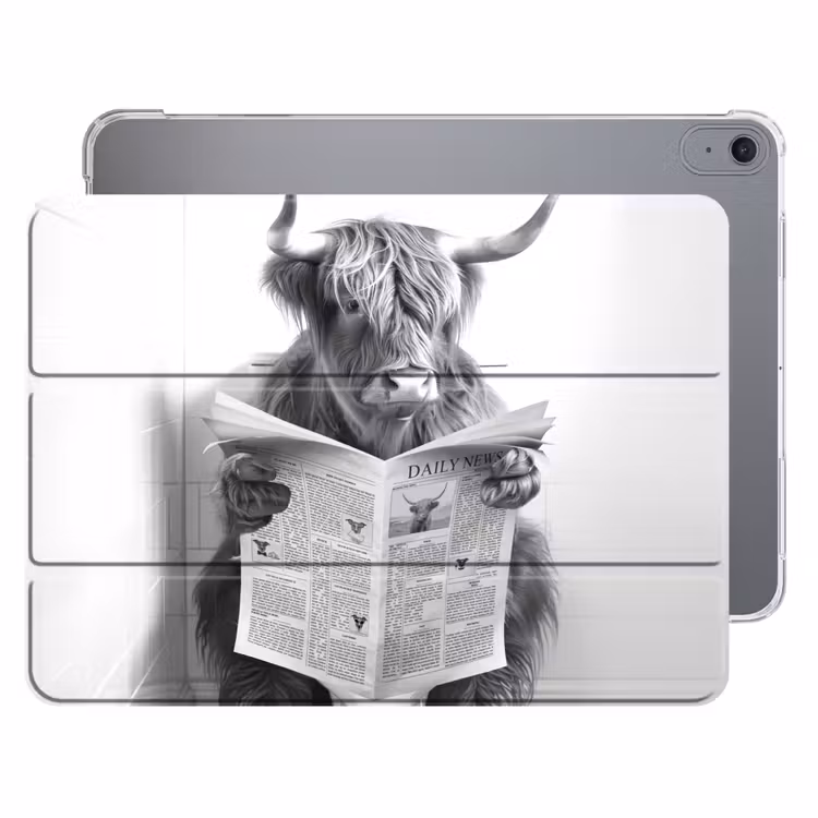 iPad hoes - Schotse Hooglander - Dier - Krant - WC — 1