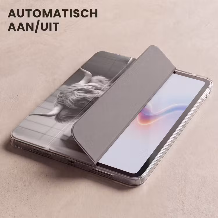 iPad hoes - Schotse hooglander - Koe - Krant - WC - Zwart wit — 5